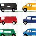 Symbol verschiedener Fahrzeugtypen wie PKW, Motorrad und Wohnmobil, die eine Vignette benötigen